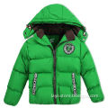 Boy's padding jacket, made of 100% nylon with acrylic coating, with embroidery at chest